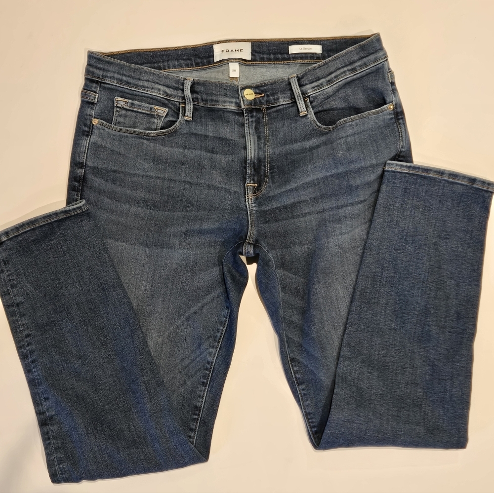 Frame Denim Le Garcon Mid-Rise Boyfriend  Revere Wash Jeans Size 28 - Picture 5 of 9